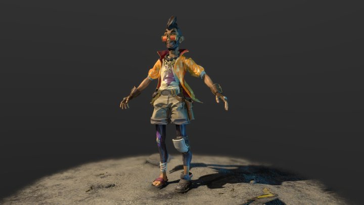 BOOM!box man 3D Model