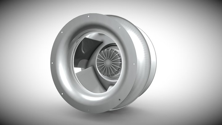 Rosenberg Plug Fan, model GKHR 500 3D Model
