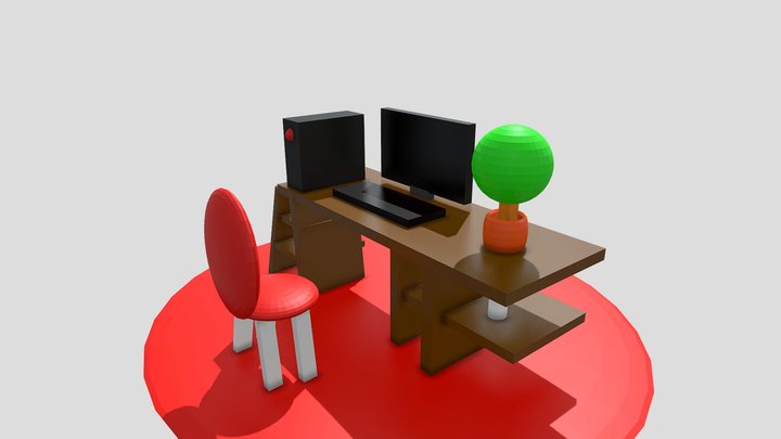 simple setup 3D Model