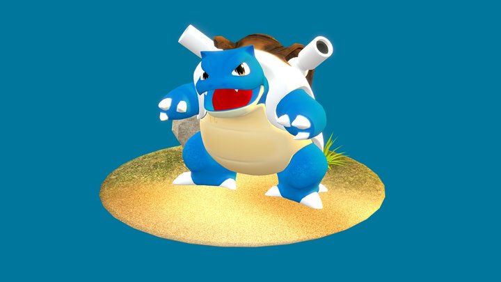 Pokemon Blastoise 3D Model