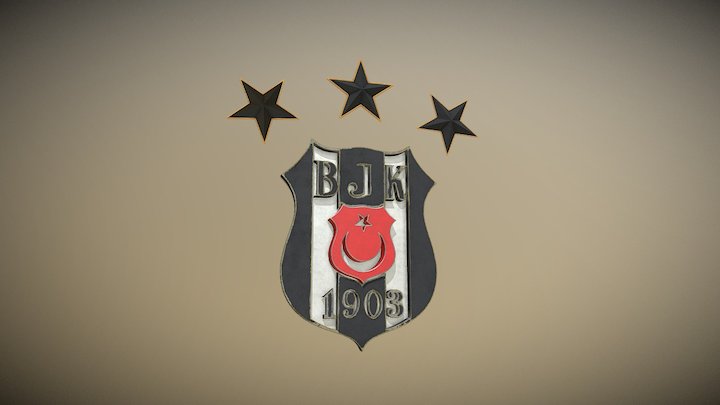 Beşiktaş Logo 3D Model