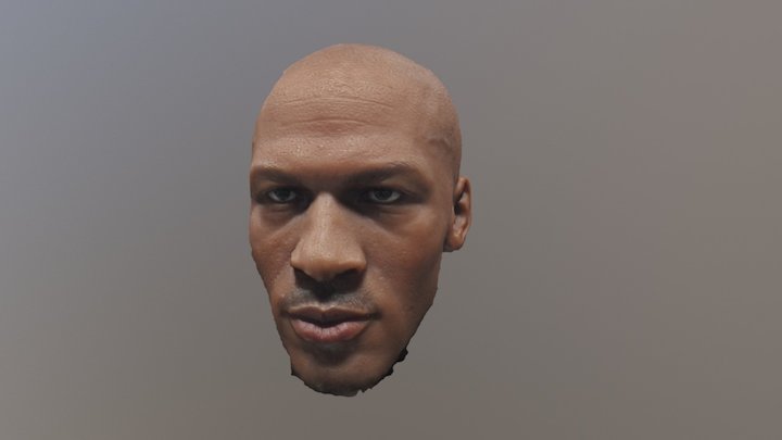 EB Michael Jordan Head Sculpt Photogrammetry v3 3D Model