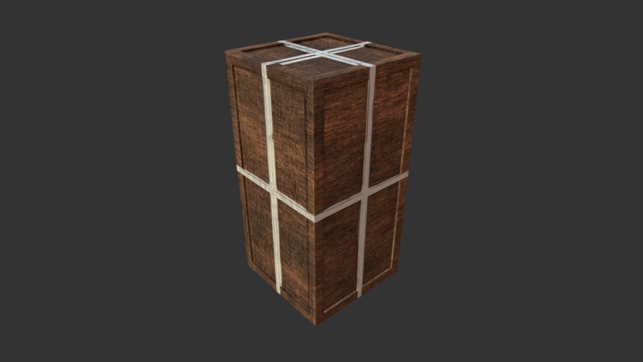 3D model Crate (Sealed) - This is a 3D model of the Crate (Sealed). The 3D model is about a window with a door.