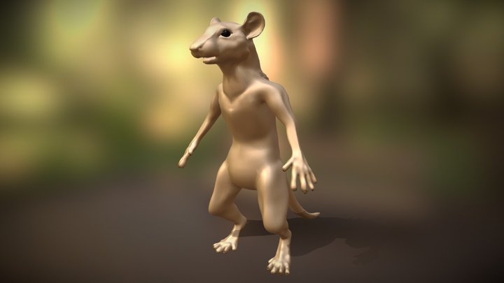 Roo Roo (A Rat Character) 3D Model
