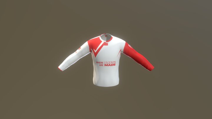 WTC24_shirt_whiteRed 3D Model
