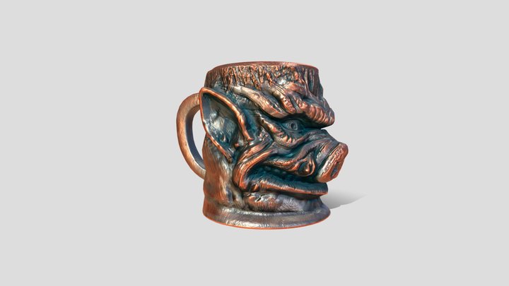 One cup of HOG 3D Model