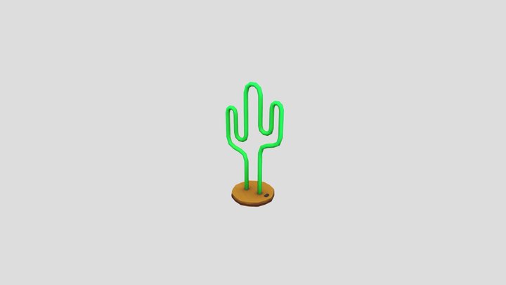 Cactus Floor Lamp 3D Model