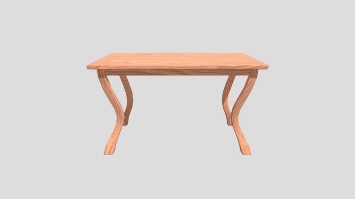 wooden table 3D Model
