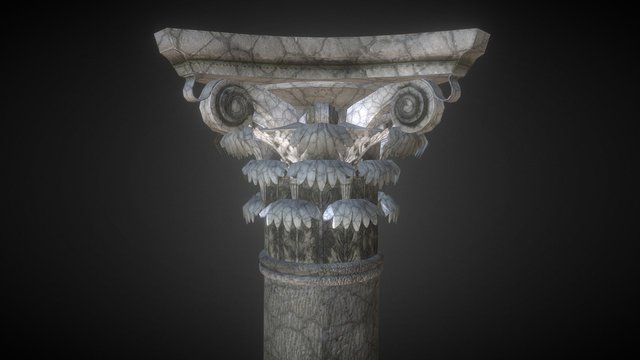 Corinthian Column 3D Model
