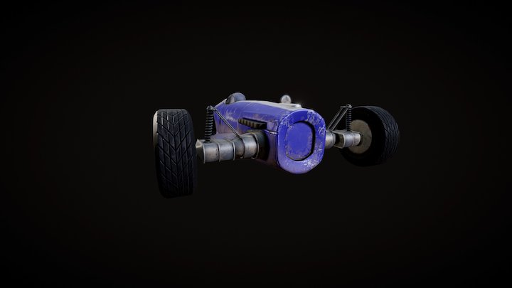 Steampunk vehicle 3D Model