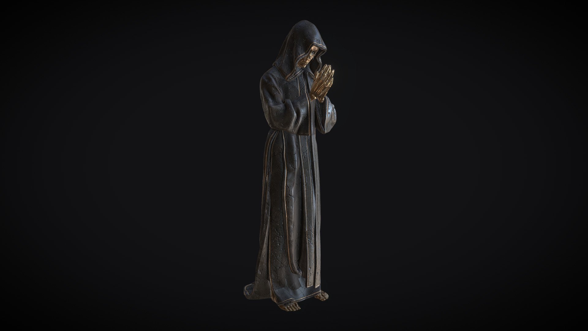 Undead Monk Statue 3D model by Feivelyn [76cf8c4] Sketchfab