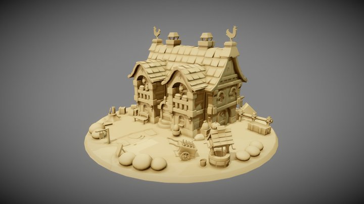 WIP House model 3D Model