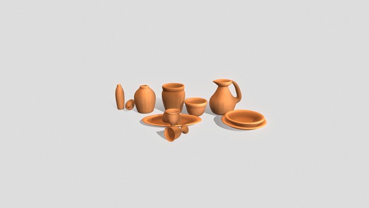 TERRACOTA OBJECTS 3D Model