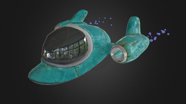 Bubbleship WIP 3D Model