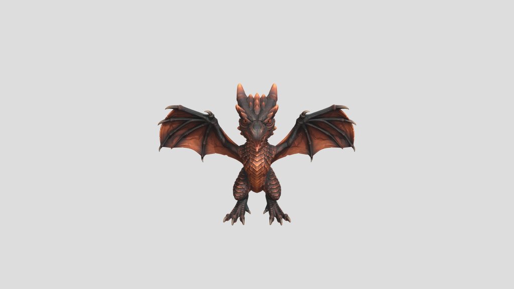 Elemental Wyvern Hatchling Trio STL |…