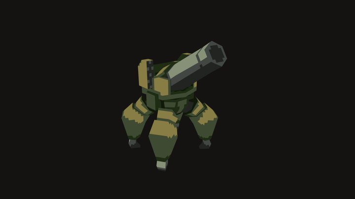 Artillery Mech - Into The Breach 3D fan art 3D Model