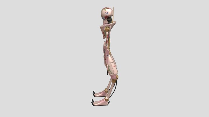 Porcelain Robot - School Project 3D Model