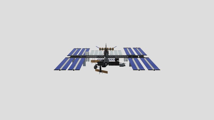 SPACE STATION INTERNATIONAL (FBX) 3D Model