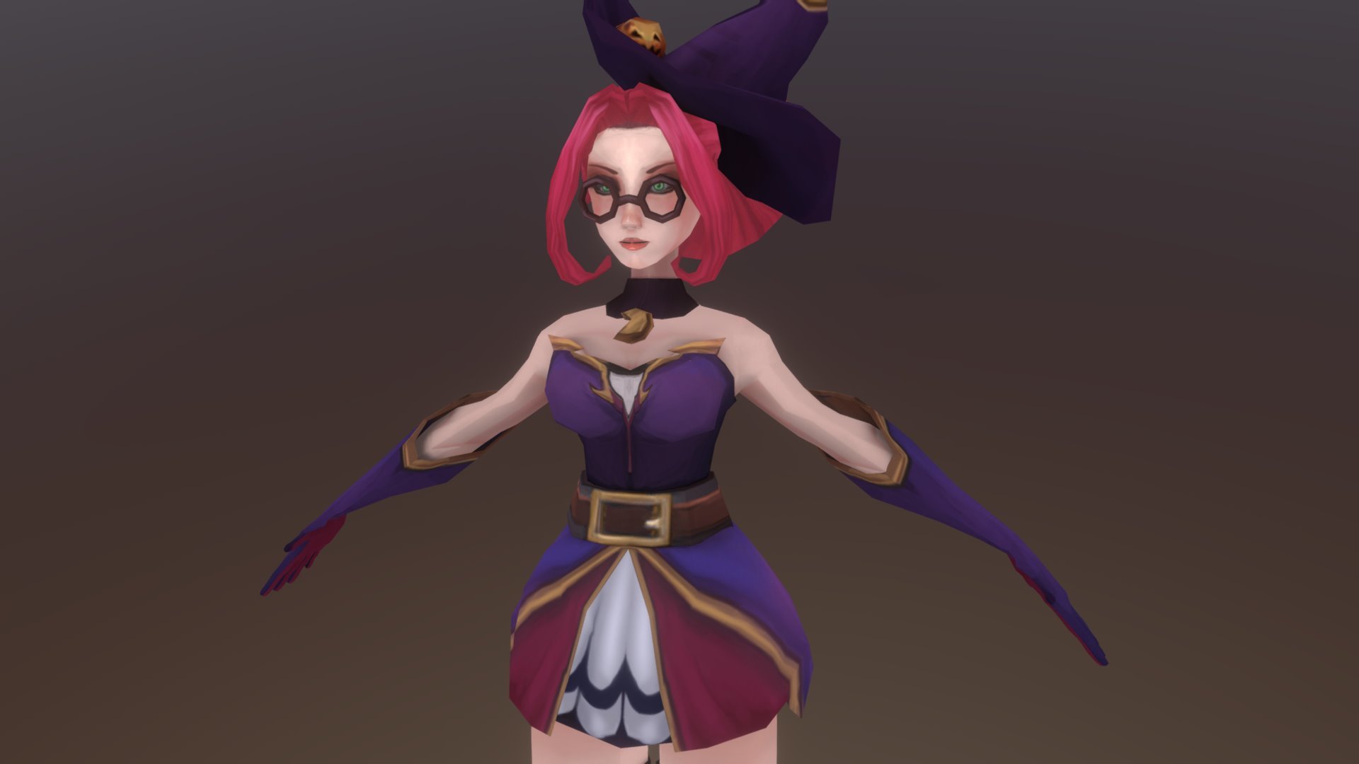 Janna Bewitching - Low Poly Fan art -