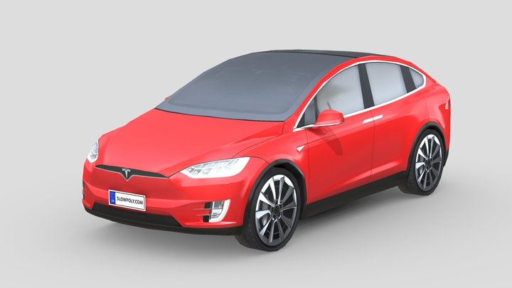 Tesla Model X 2018 3D Model