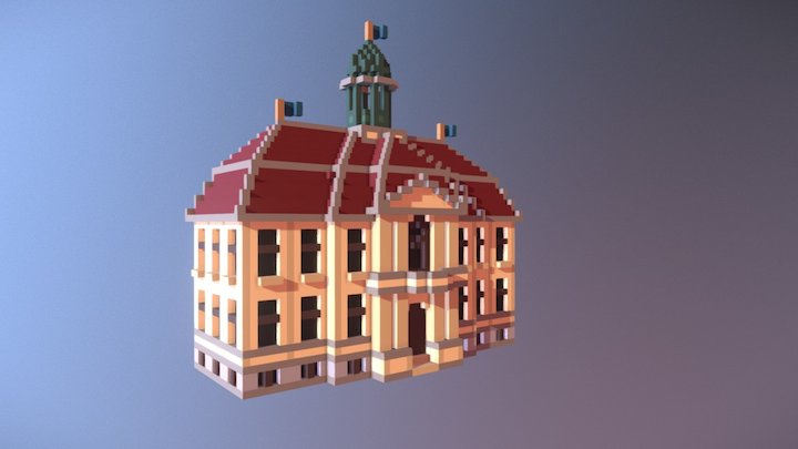 Townhall 3D Model