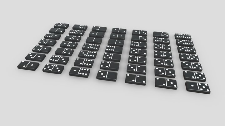 Domino Tile Collection 3D Model