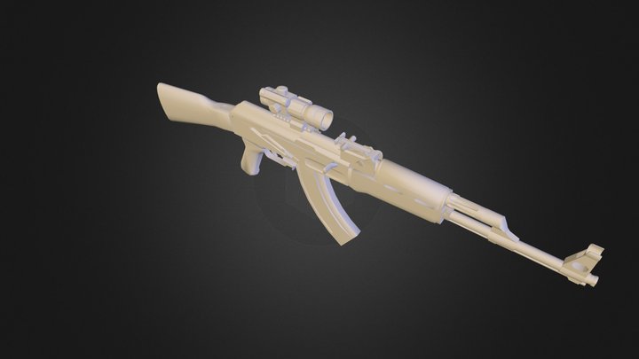 ak47scoped.obj 3D Model