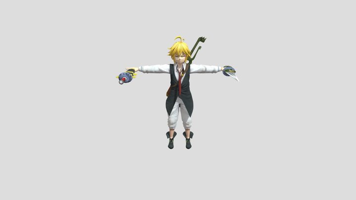 Seven Deadly Sins Meliodas rig 3D Model