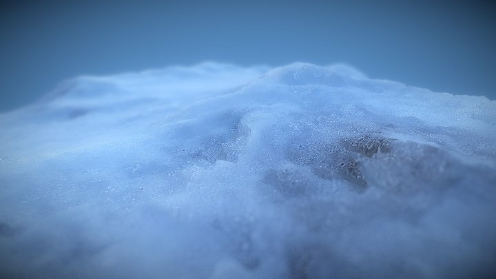 Snow and Ice Covered Ground 3D Model
