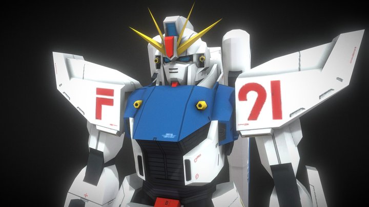 F91 Gundam 3D Model