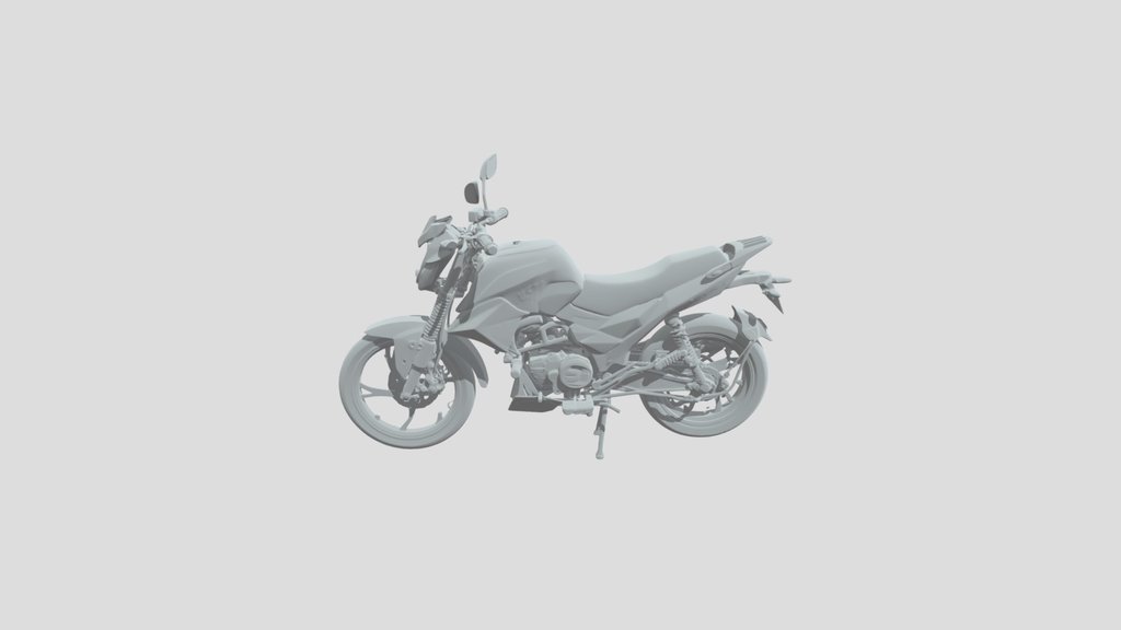 Highly detailed 3D model sportbike spark sp250r