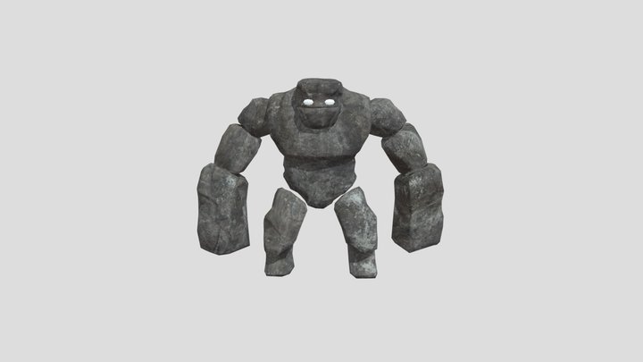 Stone Golem 3D Model