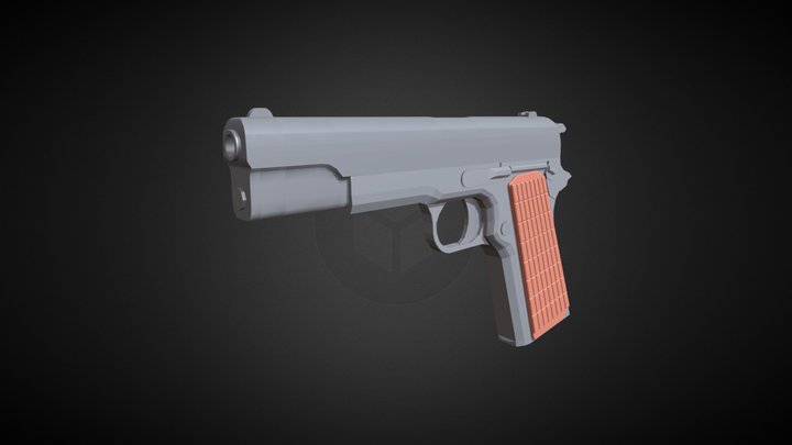 Colt M1911 - Low Poly 3D Model
