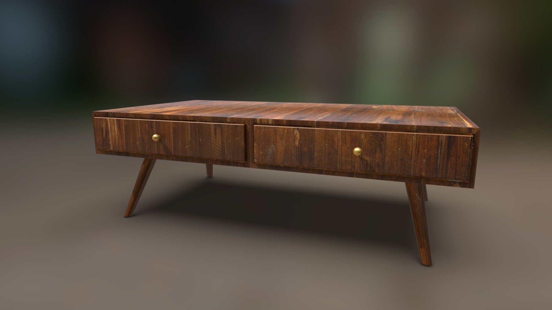 Wooden Table (Free) Download Free 3D model by jits.soni [76e0cc6