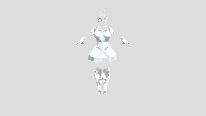 Female Armour 3D Model