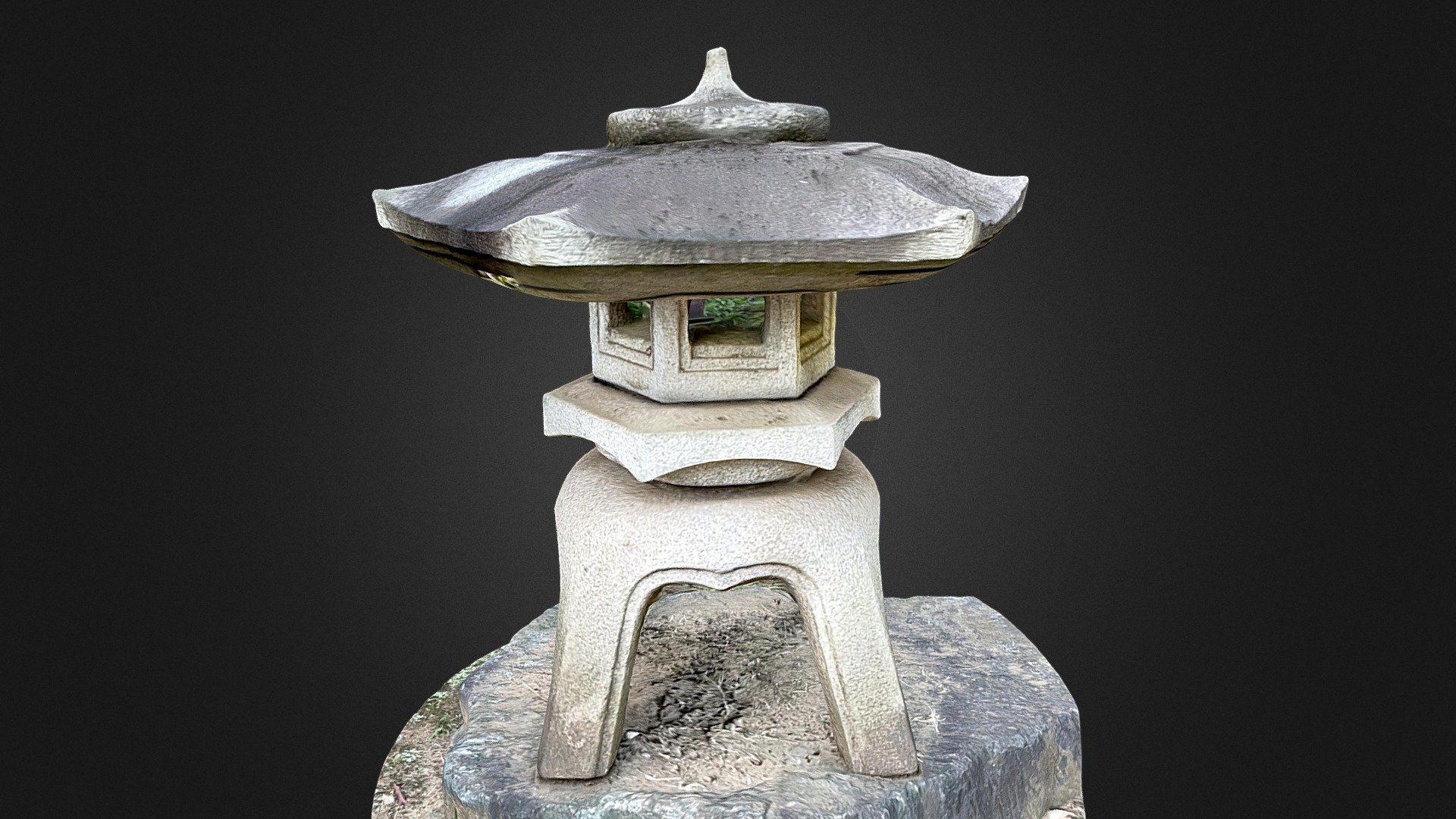 Stone lantern scans with iPhone12 Pro (Trnio)