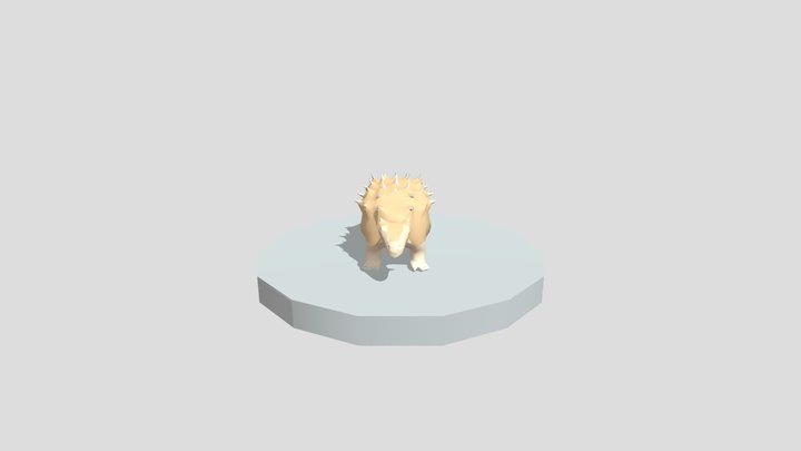 Ankylosaurus Scene 3D Model