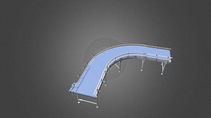 conveyor with modular belt 3D Model