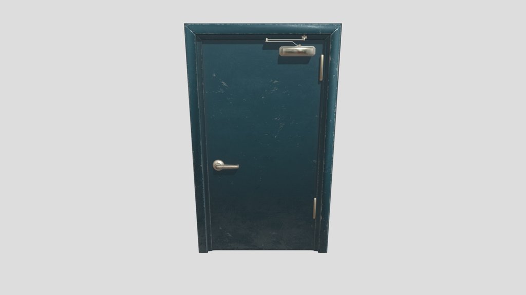 Blue Metal Door