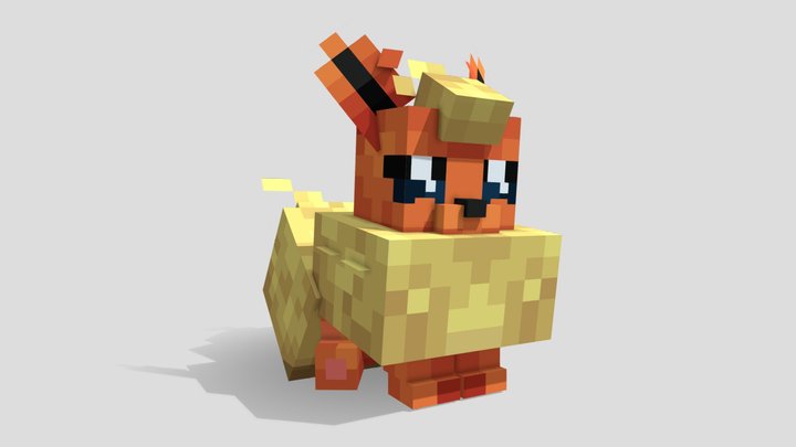 Flareon Plushie 3D Model