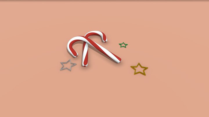 Christmas candy 3D Model