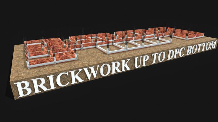05 bw upto dpc bottom___obj 3D Model