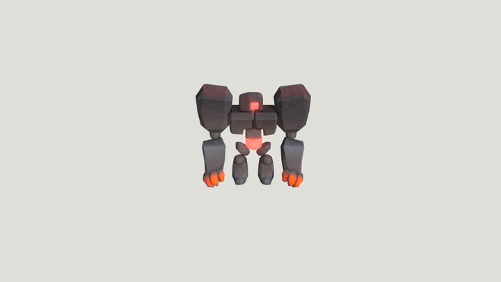 Lava Golem 3D Model