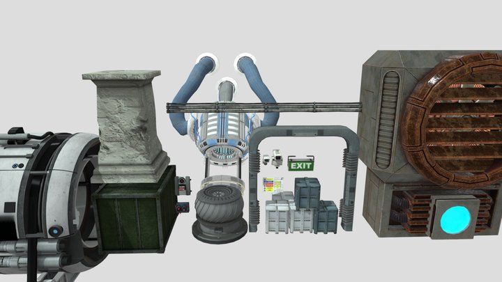 Huge Camera Base Pack 3D Model