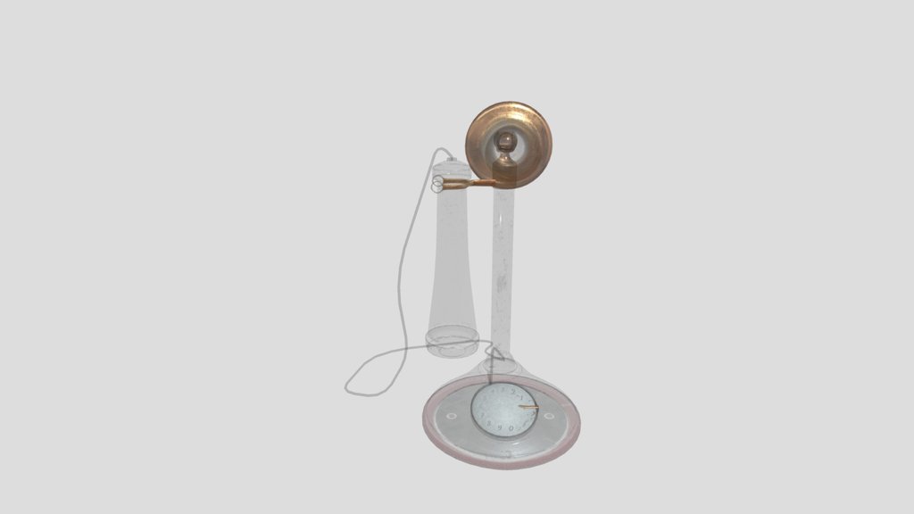Rotary Dial Candlestick Phone