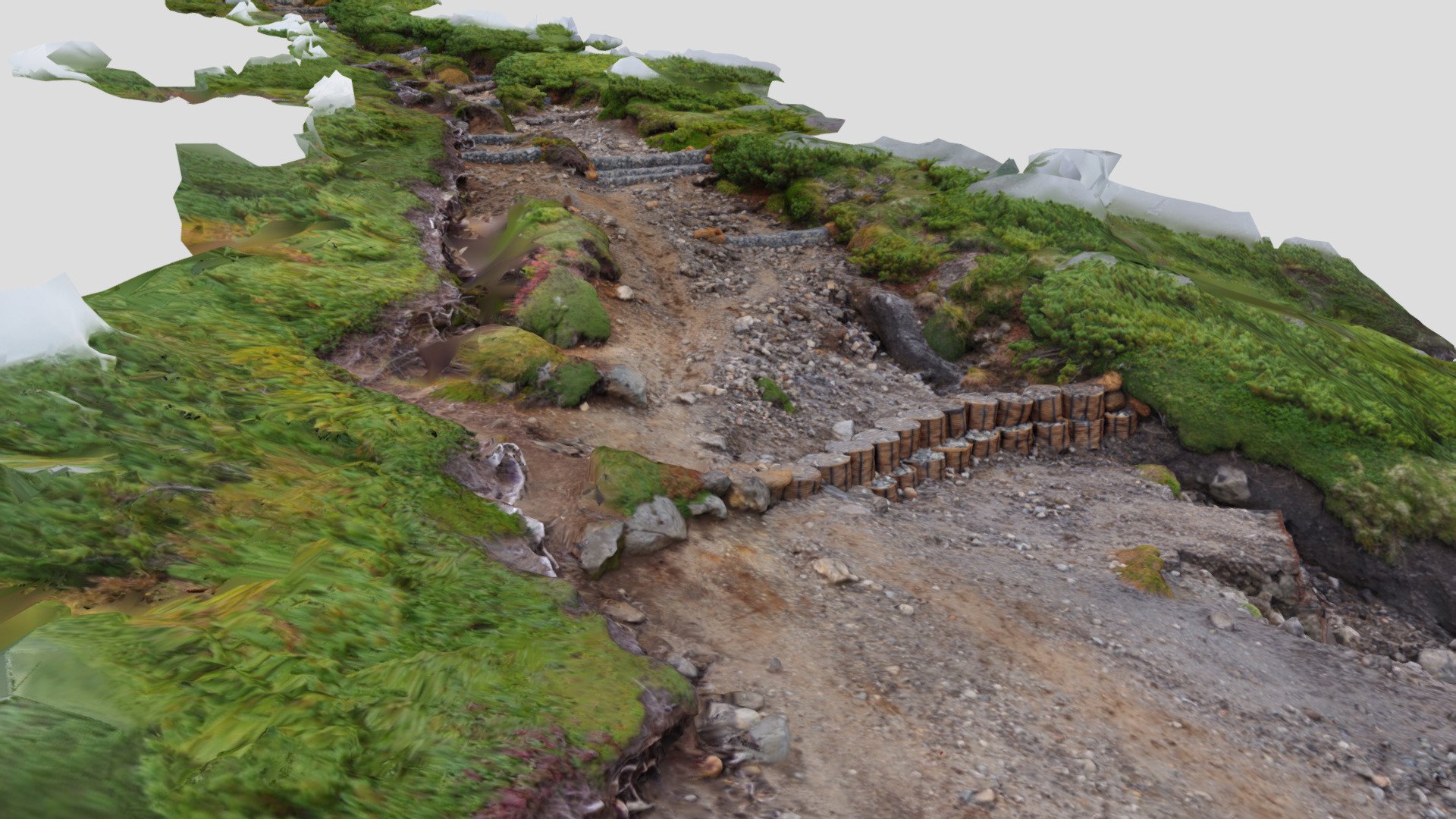 Mt.nakadake  after the construction — Sketchfab embed 3D viewer