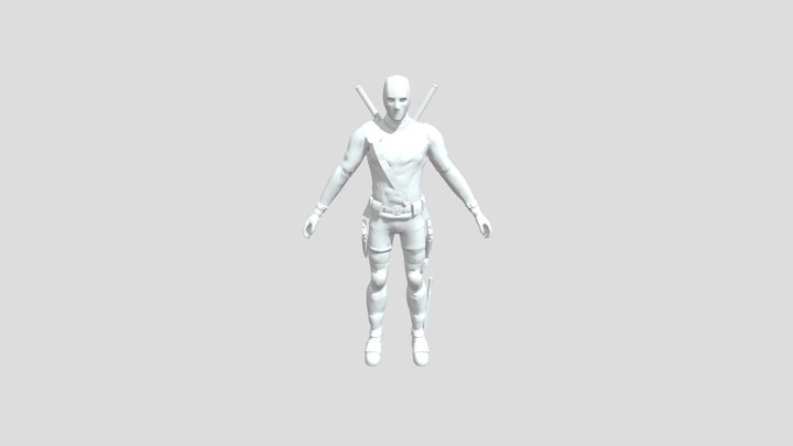 Deadpool Movie Accurate 3D Model Rigged 3D model 3D Model