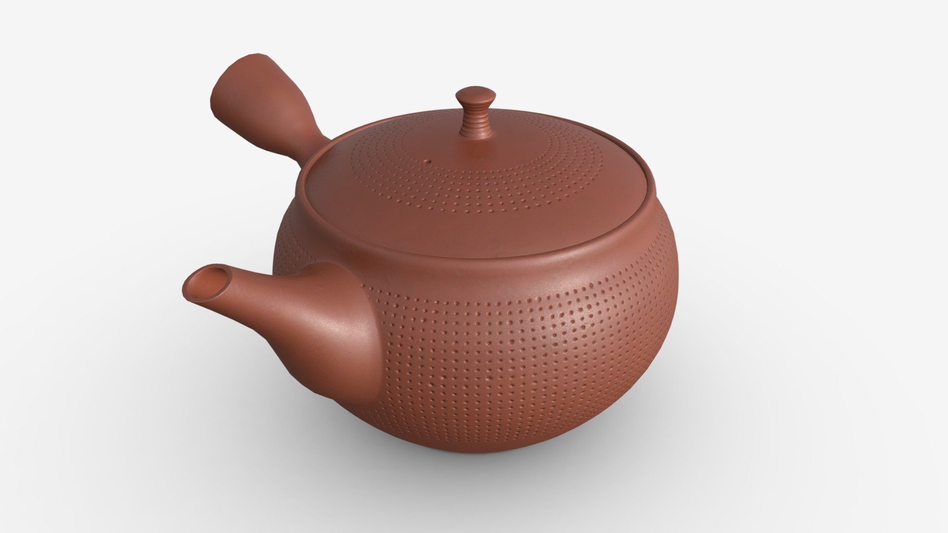 Japanese Kyusu Ceramic Teapot 01 Buy Royalty Free 3D model by HQ3DMOD