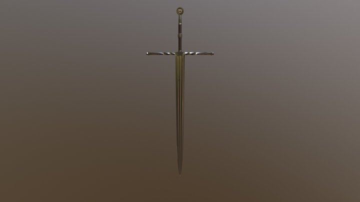 Witcher 3 - Steel Sword 3D Model