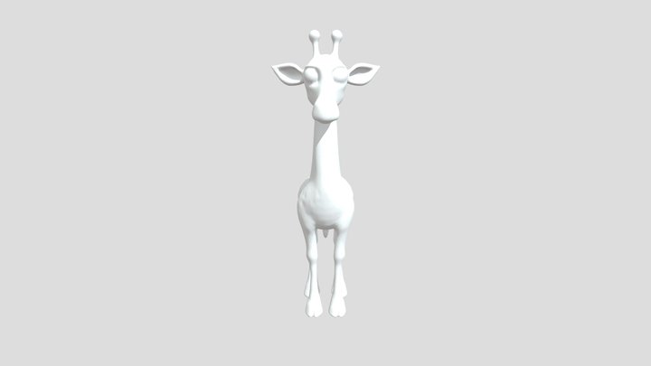 _Simple_Giraffe_ 3D Model